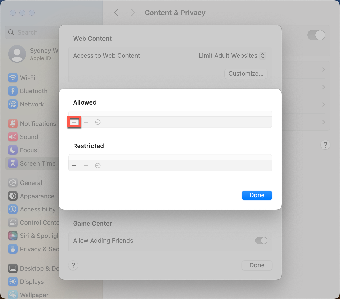 Allow Website in Content & Privacy.png