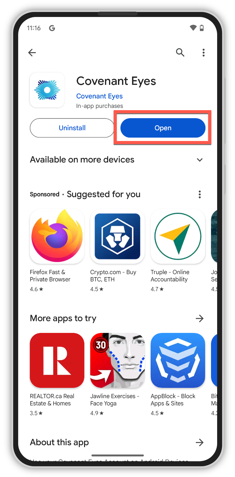 How do I install Covenant Eyes on an Android™? Covenant Eyes