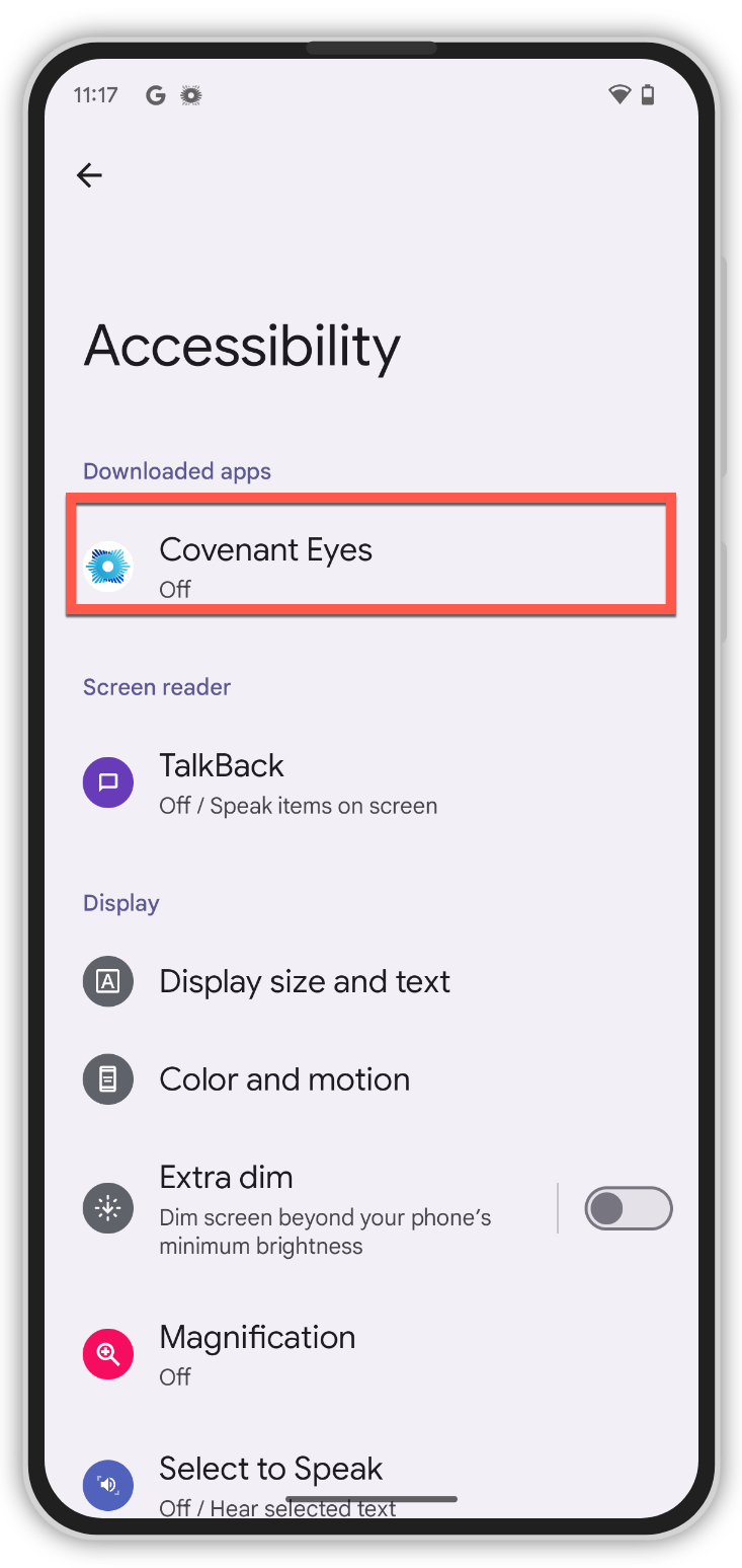 How do I install Covenant Eyes on an Android™? Covenant Eyes Service