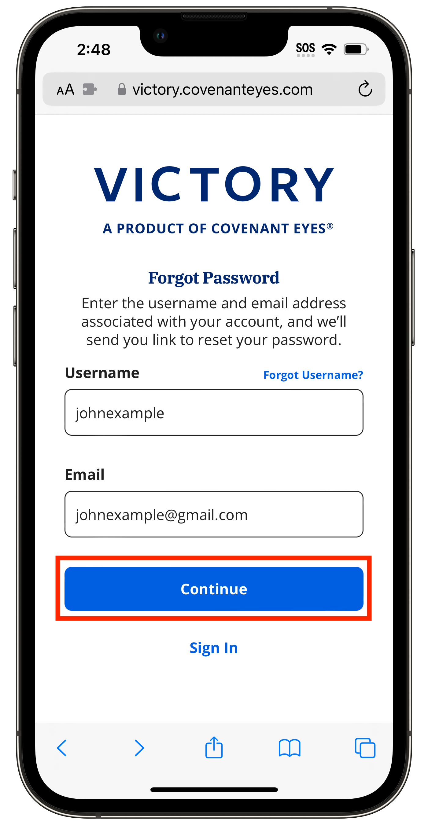 How do I reset my password? – Covenant Eyes Service Center