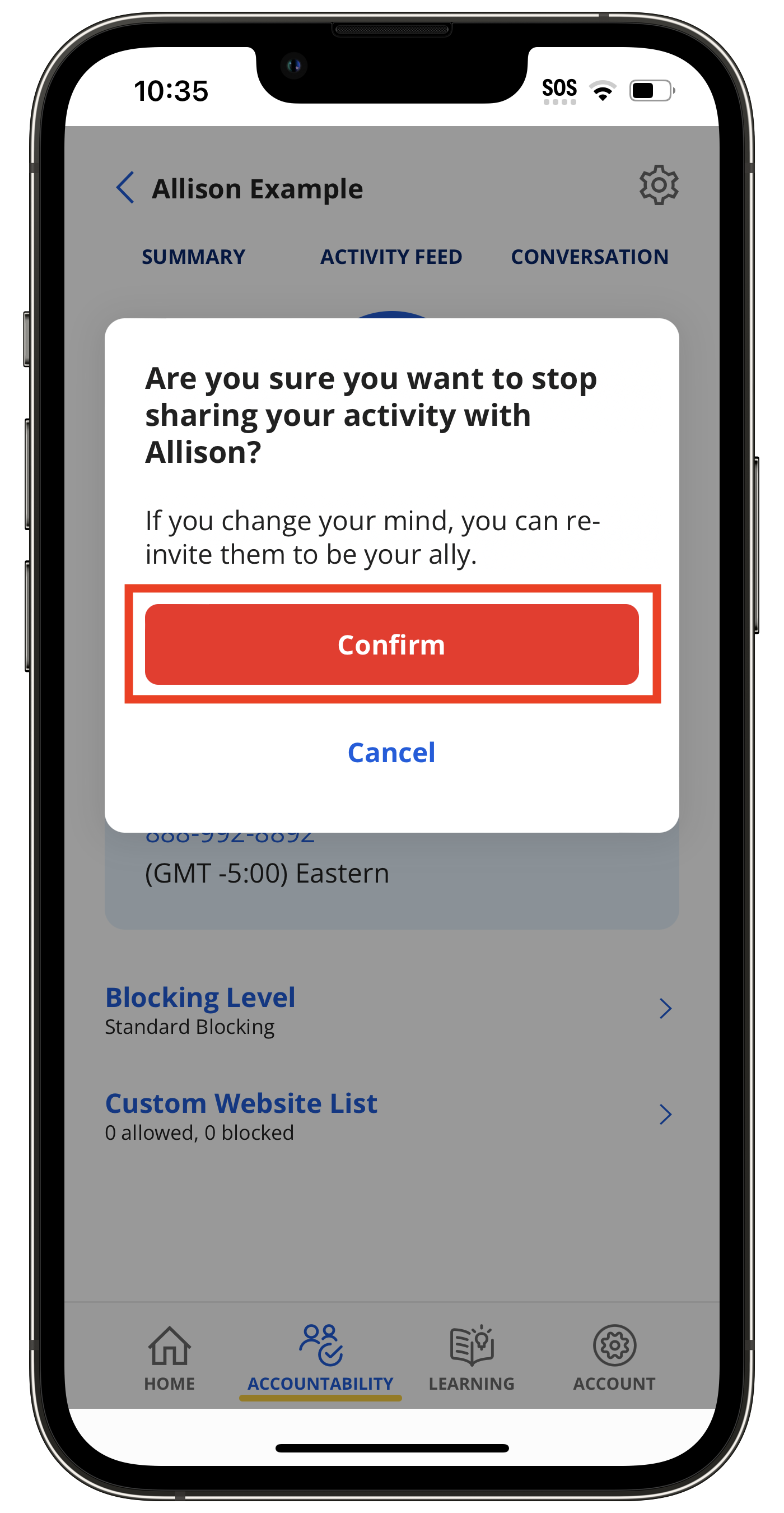 How do I remove an ally? Covenant Eyes Service Center