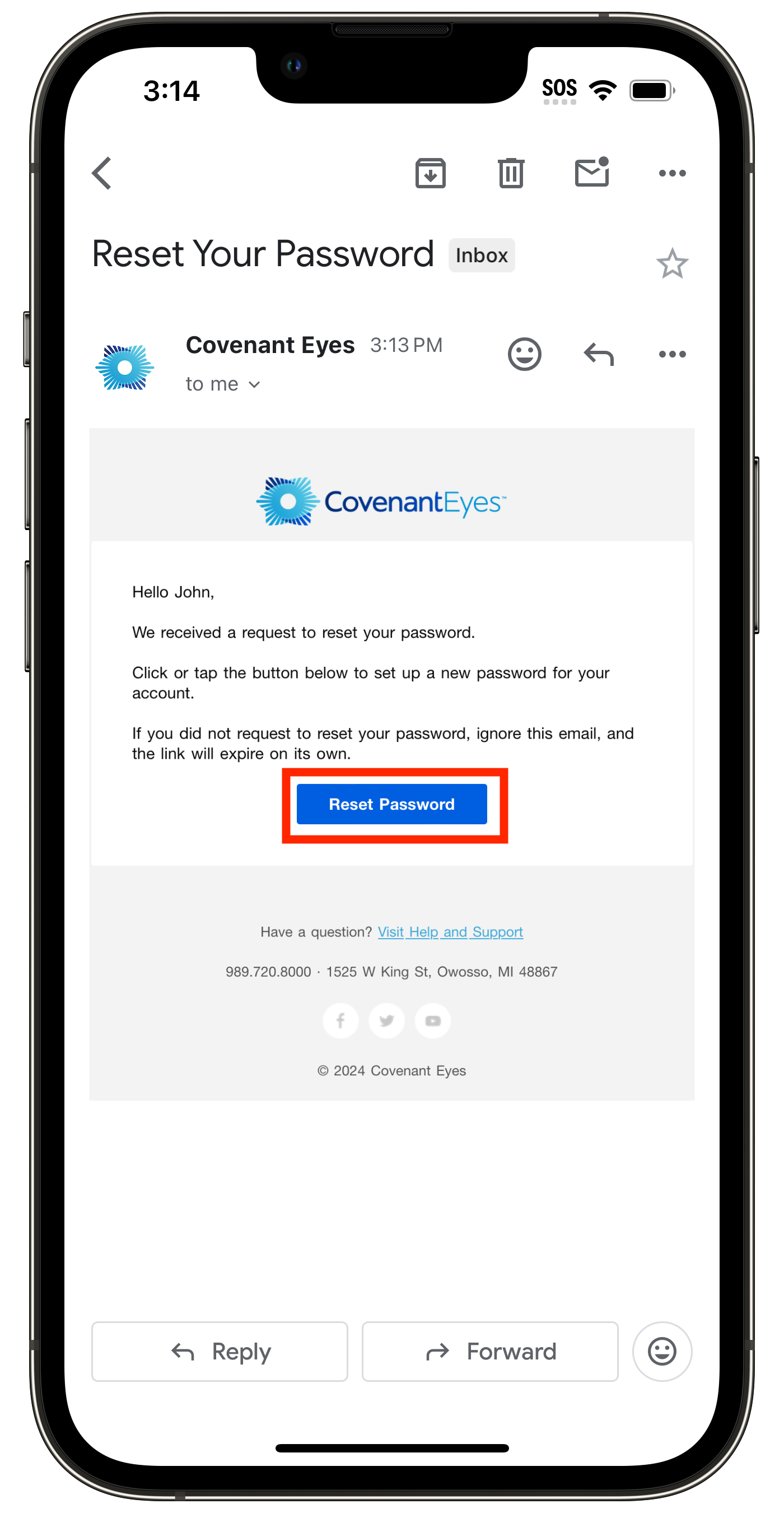 How do I reset my password? Covenant Eyes Service Center
