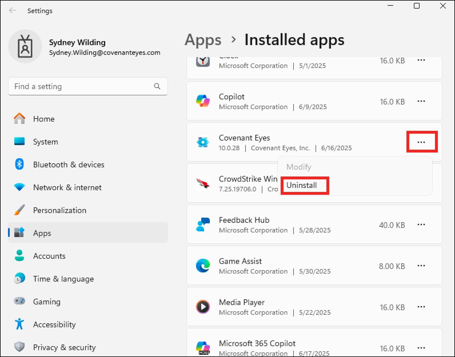 Installed apps - CE - uninstall.png